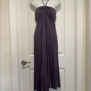 Purple Tube Top Style Maxi Dress